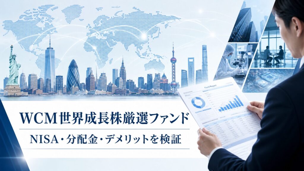 WCM世界成長株厳選ファンドのNISA・分配金・デメリットを検証