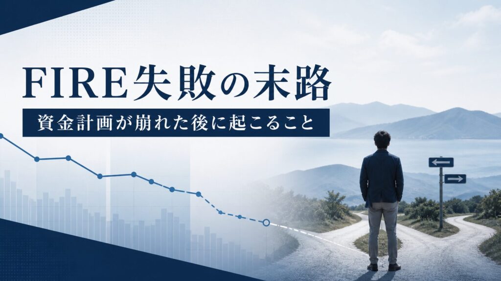 FIRE失敗の末路と資金計画が崩れた後に起こること