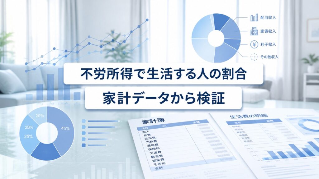 不労所得で生活する人の割合を家計データから検証