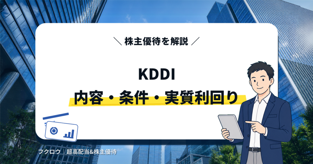 KDDI 株主優待アイキャッチ画像